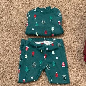 Carter's Festive Green Pajama Set
